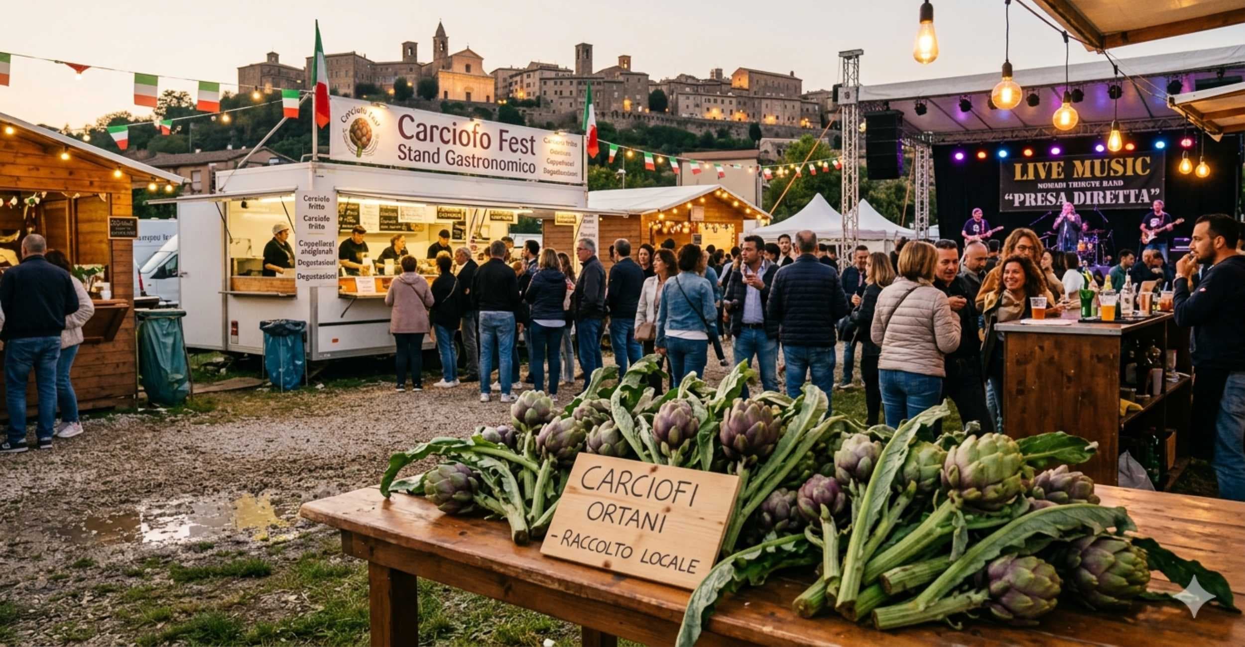 Carciofo Fest a Orte 2026: quattro giorni tra sapori, musica e