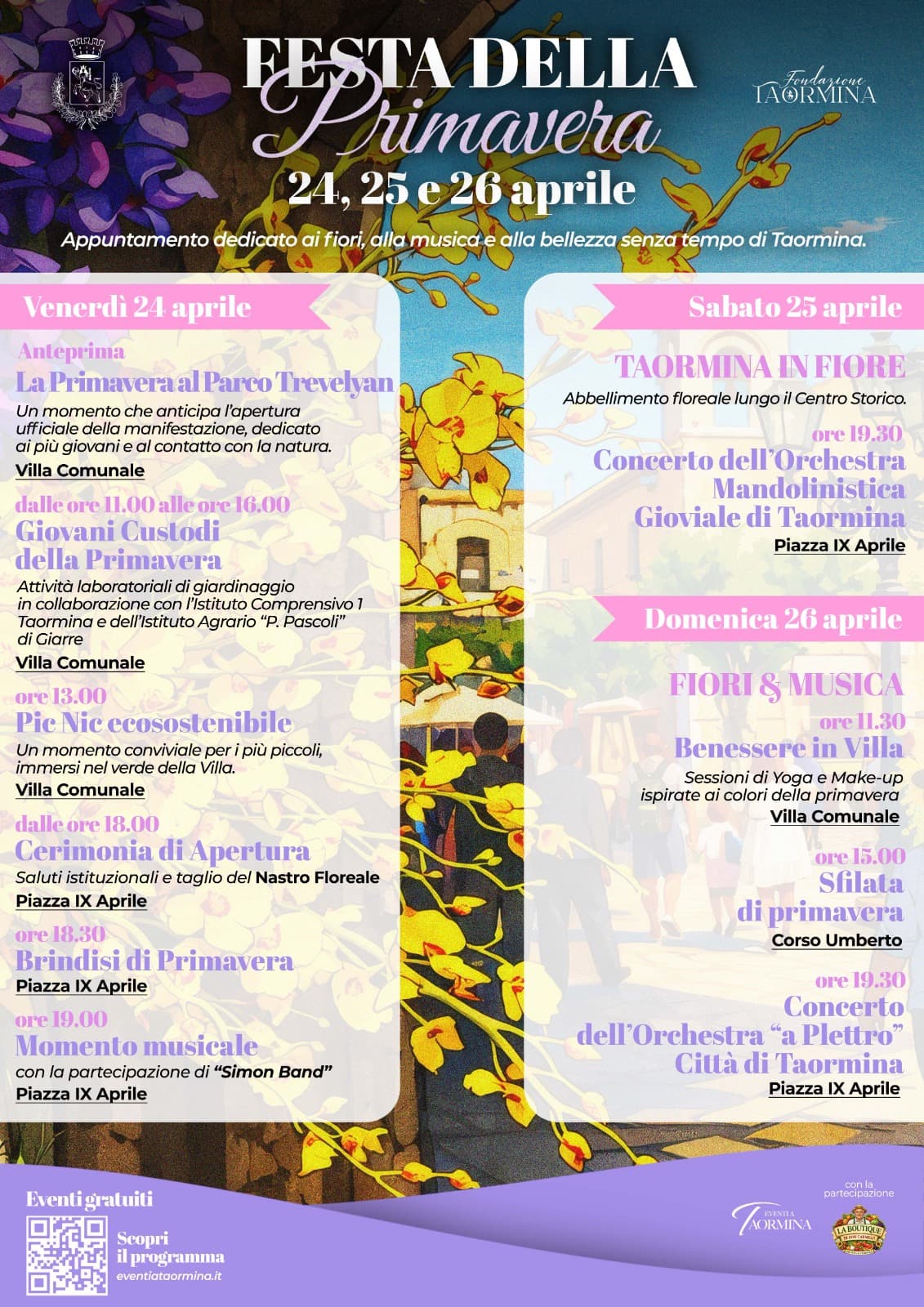 Festa della Primavera a Taormina: tre giorni di fiori, musica e