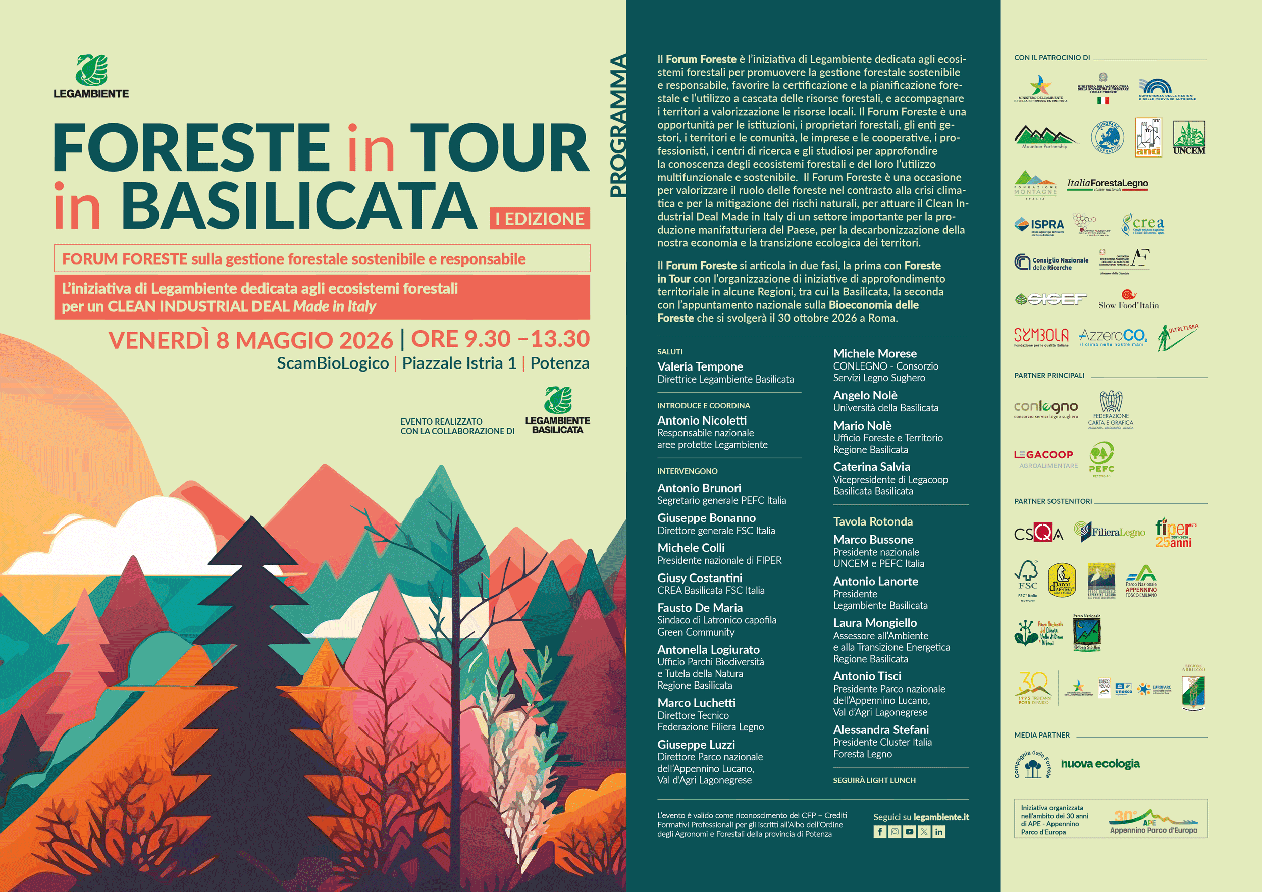 Foreste in Tour: Legambiente a Potenza per la gestione sostenibile dei