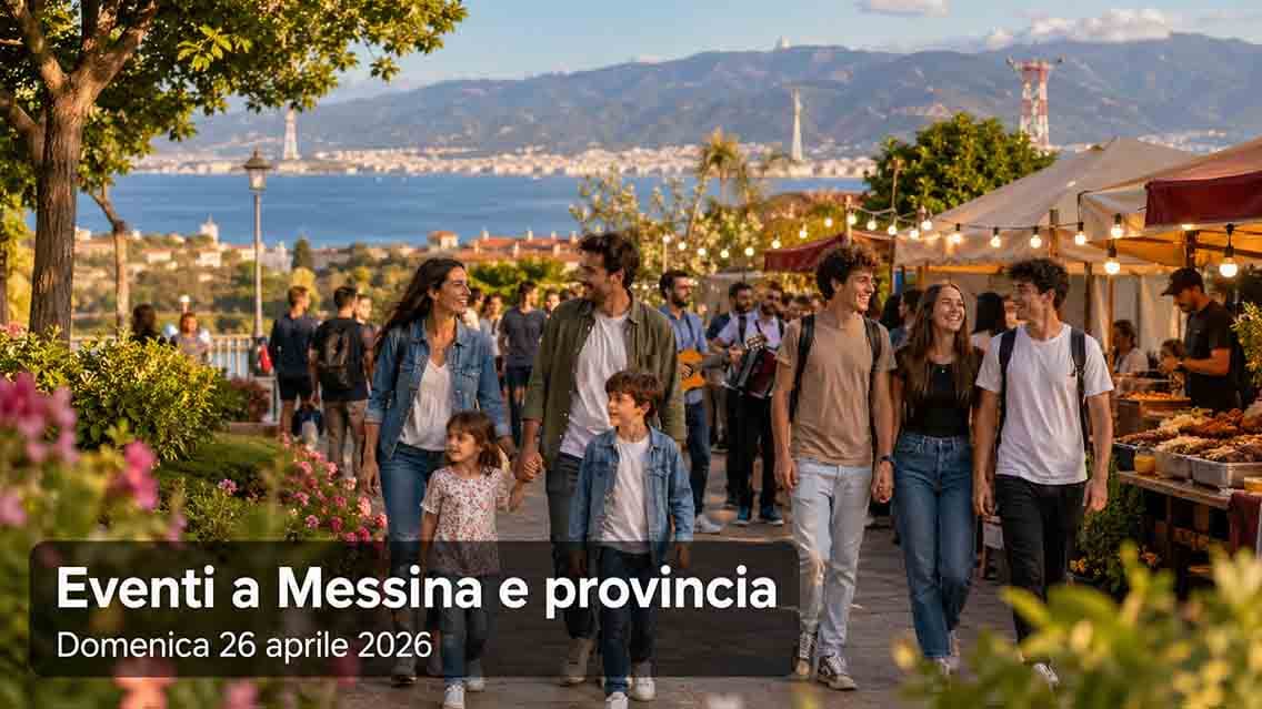Messina: cosa fare domenica 26 aprile 2026 — eventi per famiglie e
