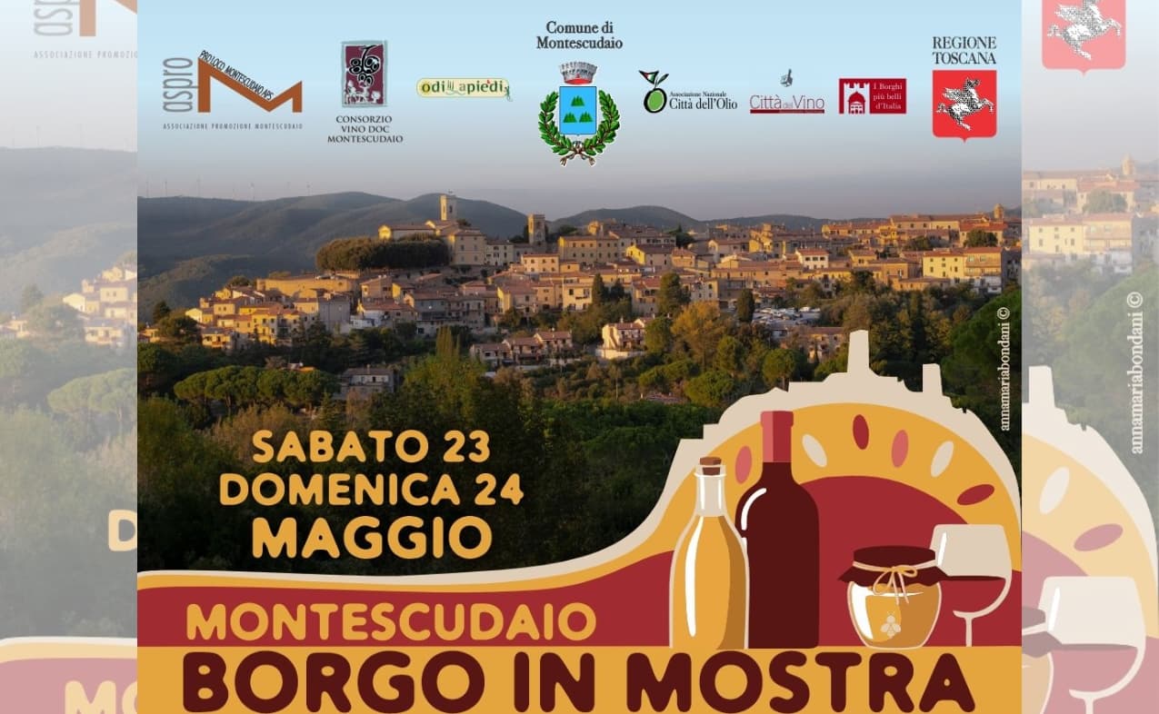Montescudaio: torna "Borgo in Mostra" il 23 e 24 maggio 2026