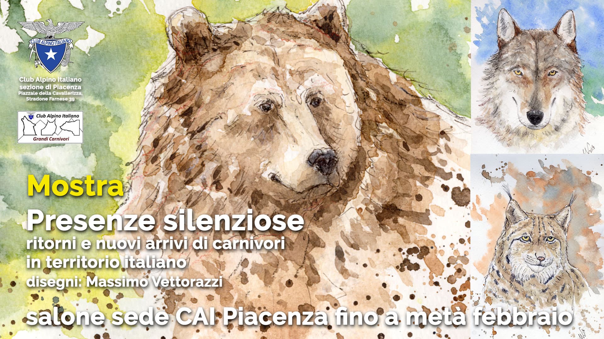 Mostra "Presenze Silenziose": il ritorno dei Grandi Carnivori in Italia