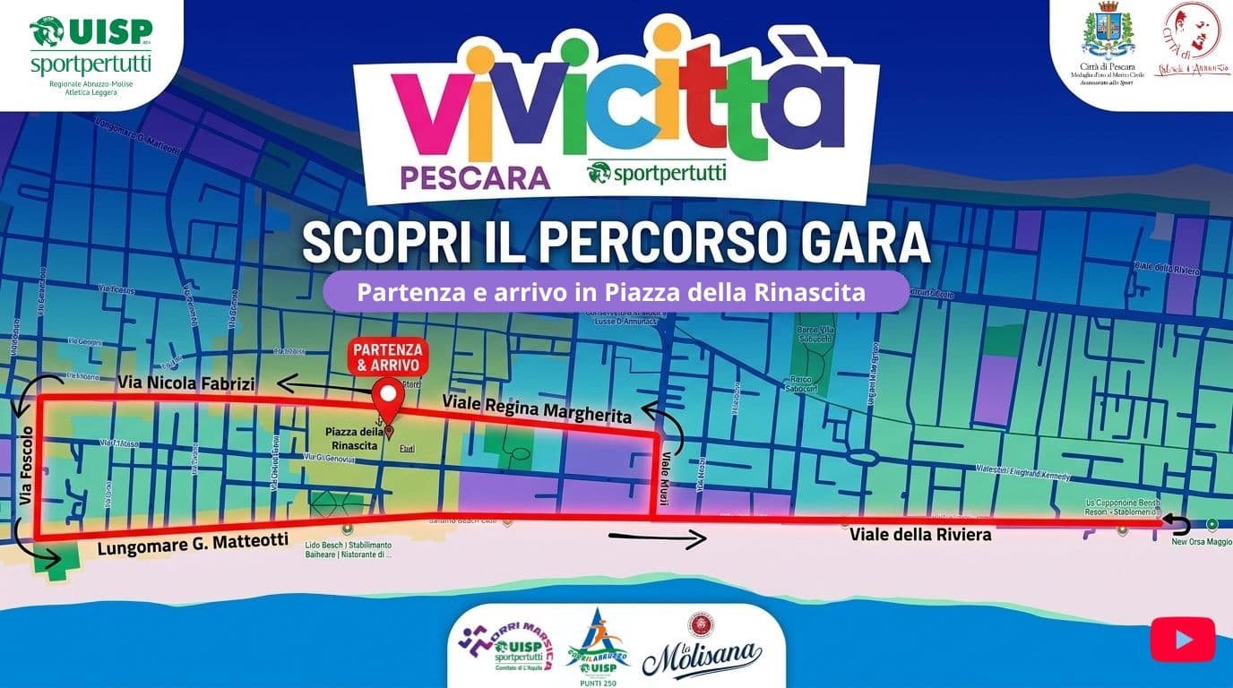 Pescara: Vivicittà 2026 — due giorni di sport, inclusione e solidarietà