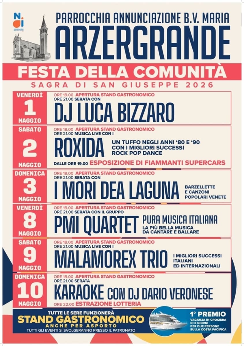 Sagra di San Giuseppe ad Arzergrande: festa della comunità dal 1 al 10