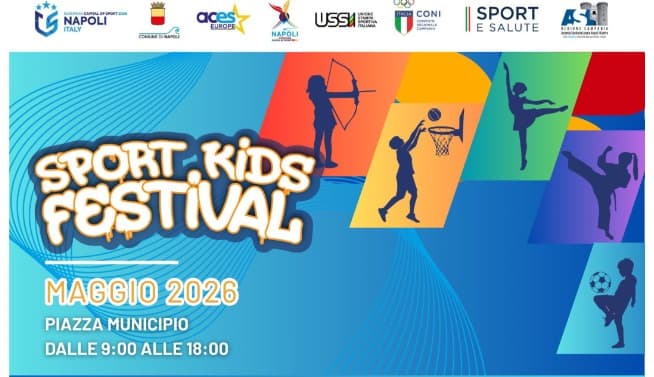 Sport Kids Festival Napoli 2026: sabato 16 maggio Piazza Municipio