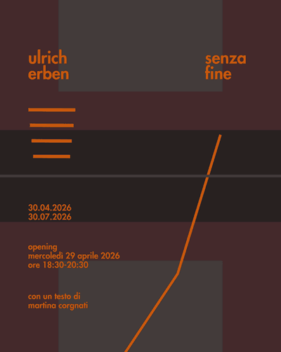 Ulrich Erben — Senza fine: mostra personale alla Galleria Studio G7 a